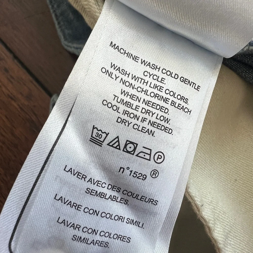 Ralph Lauren Black Label Pleated Wide Leg Chambray Pants Size 8 - Picture 8 of 9